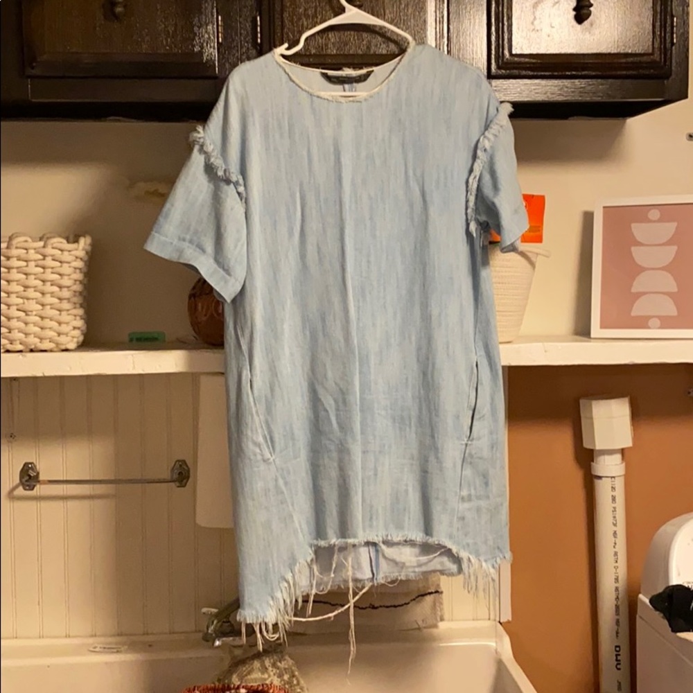 Distressed denim Zara Dress